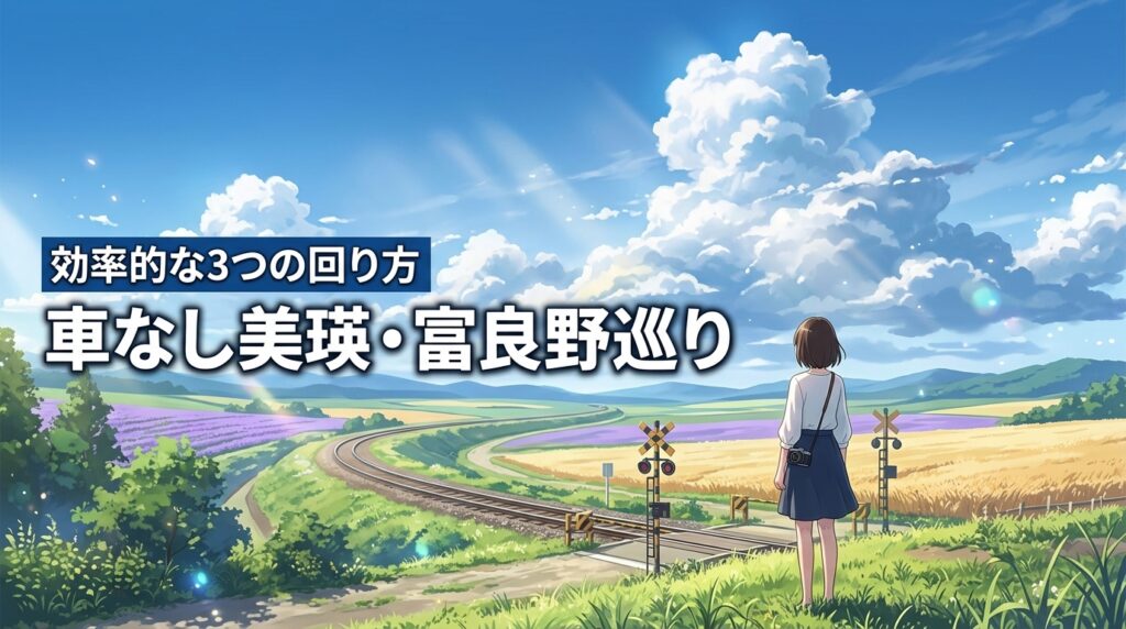 車なし美瑛・富良野を巡る2泊3日モデルコース！効率的な回り方3選