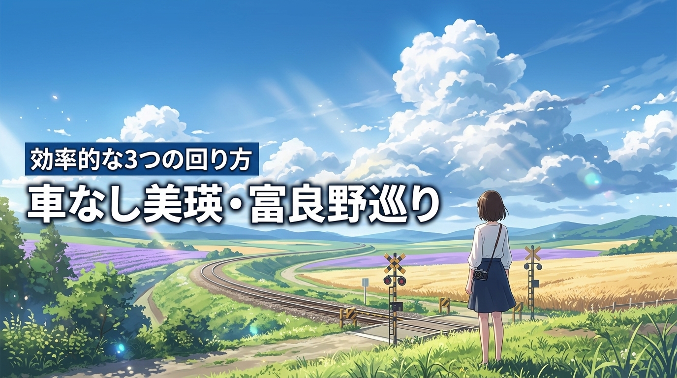 車なし美瑛・富良野を巡る2泊3日モデルコース！効率的な回り方3選
