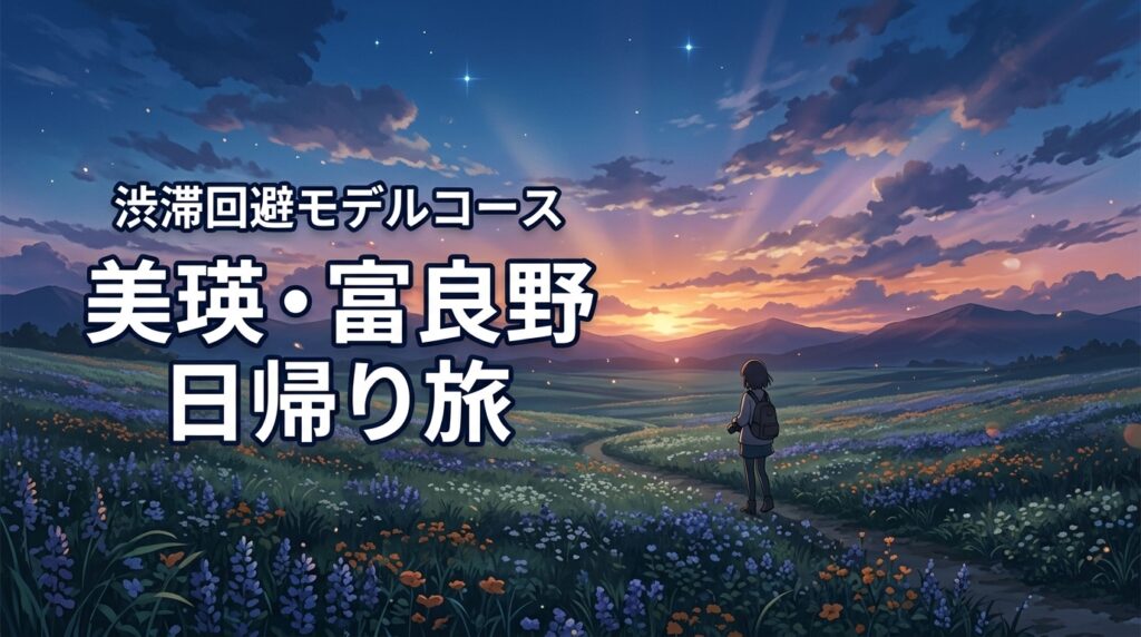 北海道の美瑛・富良野を日帰りで失敗したくない人へ！渋滞を避けるモデルコース