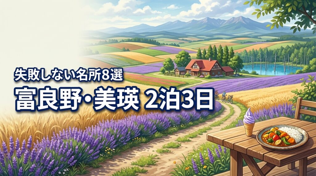 失敗しない！富良野・美瑛2泊3日モデルコースと絶対外さない8選