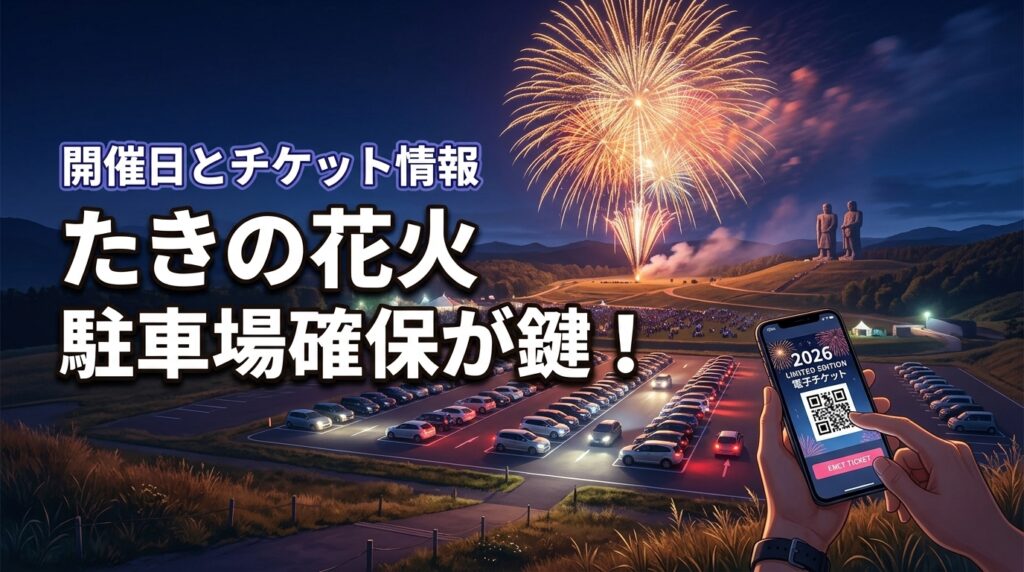 【重要】たきの 花火2026は駐車場の確保が鍵！開催日やチケットの最新情報を調査
