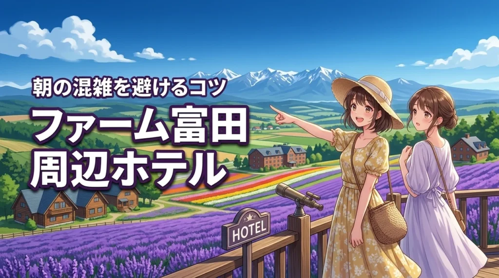 ファーム富田周辺のホテルに泊まれば朝の混雑も怖くない！効率的に観光するコツ