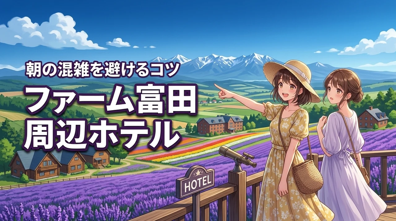 ファーム富田周辺のホテルに泊まれば朝の混雑も怖くない！効率的に観光するコツ