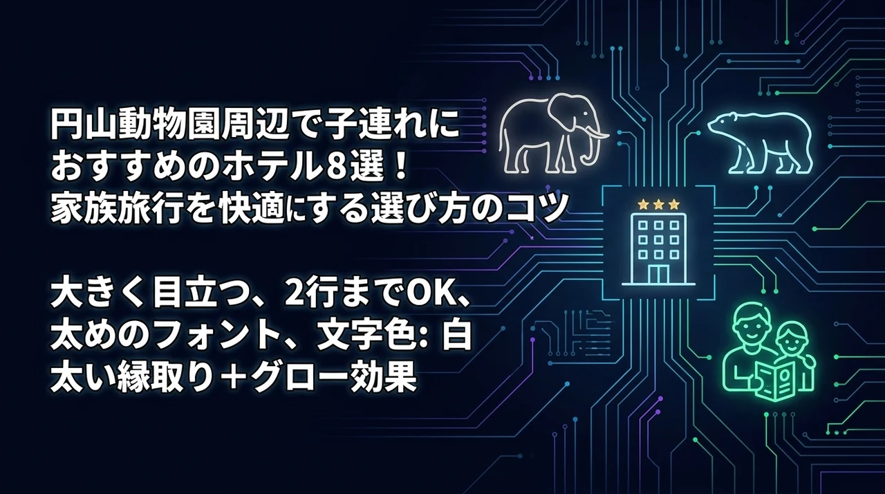 円山動物園周辺で子連れにおすすめのホテル8選！家族旅行を快適にする選び方のコツ