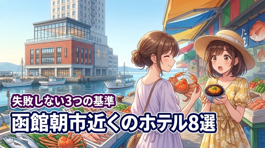 函館朝市近くのホテルおすすめ8選！朝食と温泉で選ぶ失敗しない【3つの基準】