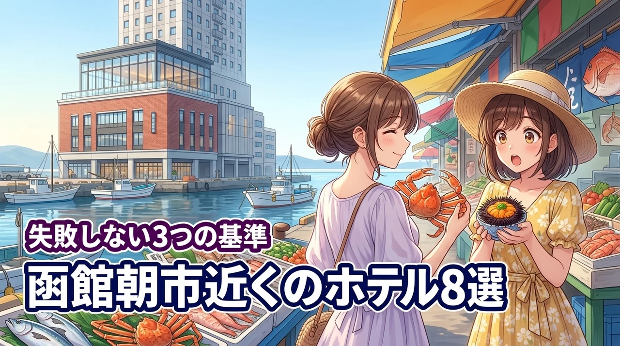 函館朝市近くのホテルおすすめ8選！朝食と温泉で選ぶ失敗しない【3つの基準】