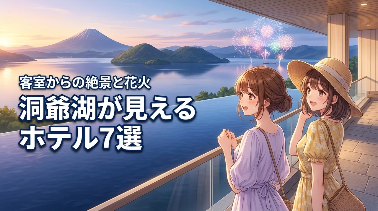 洞爺湖が見えるホテルおすすめ7選！客室からの絶景や花火を楽しめる宿を厳選