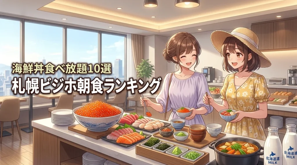 【海鮮丼も食べ放題】札幌のビジネスホテル朝食ランキング！コスパ最強の宿10選