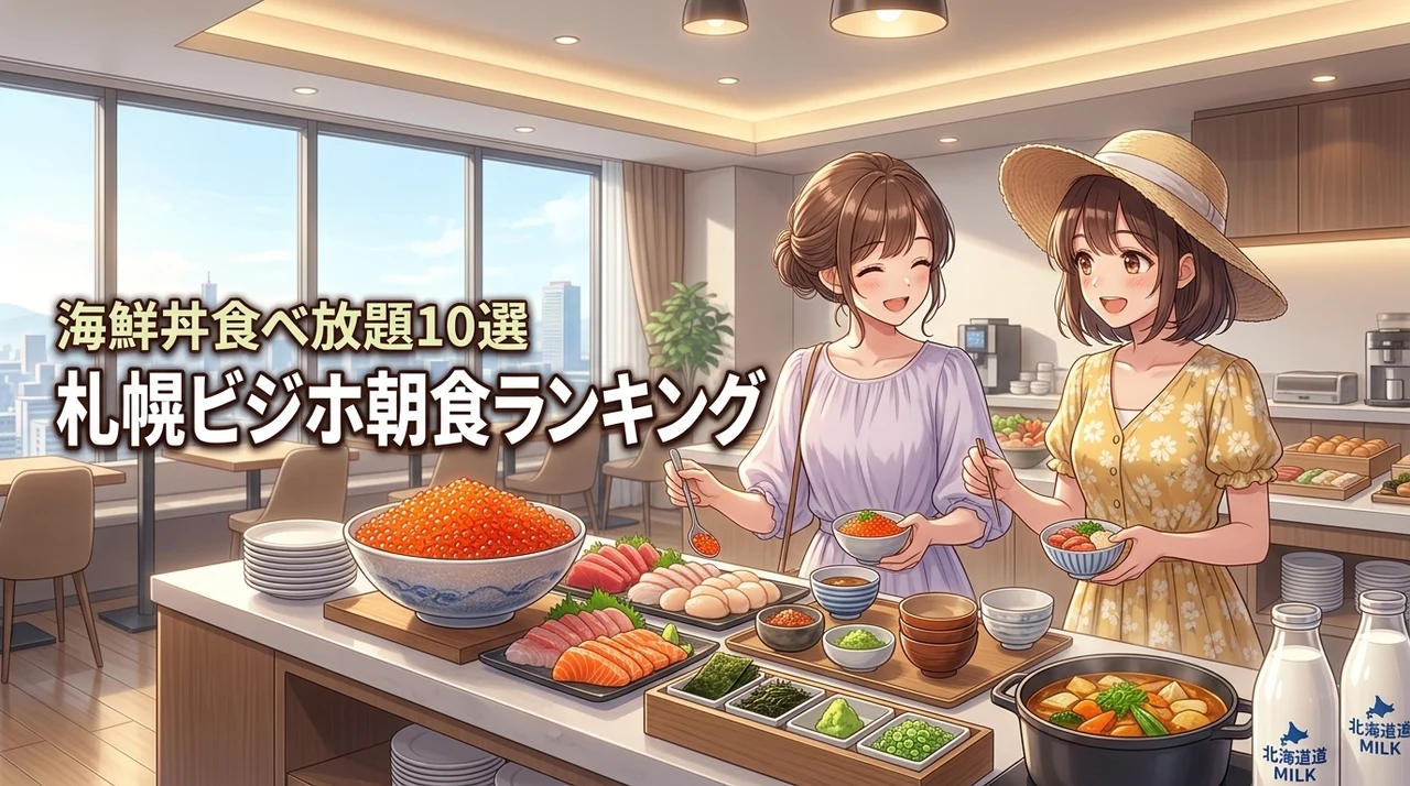 【海鮮丼も食べ放題】札幌のビジネスホテル朝食ランキング！コスパ最強の宿10選