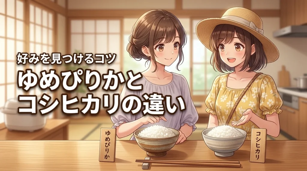 ゆめぴりかとコシヒカリの違いで迷ったら必見！好みのお米を見つけるコツ